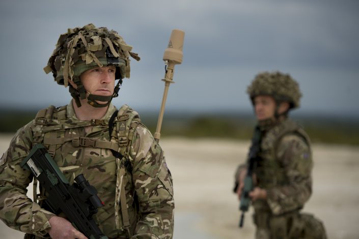 British Army Communicators equipped with SlingShot Manpack system to extend tactical radio range beyond 1000 km