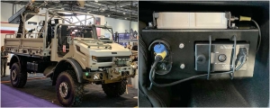 Spectra Group's SlingShot system fitted to a Jankel LTTV, extending the tactical radio range beyond 1000 kms