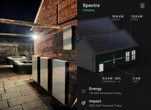 Spectra Group installed 40 kW of Tesla Battery storage to augment the 124 solar panels at its Herefordshire HQ