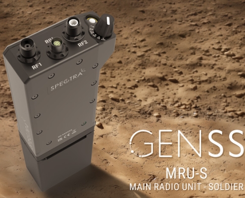 a pack shot of the GENSS main radio unit - soldier