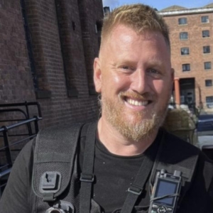 Aaron Moon, former Royal Marines Commando and endurance athlete, lead participant in the Route 66 cycling challenge