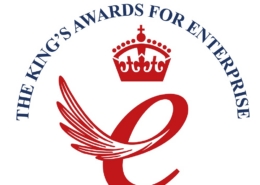 The King's Awards for Enterprise logo — the UK's most prestigious business honour, awarded to Spectra Group for International Trade 2026